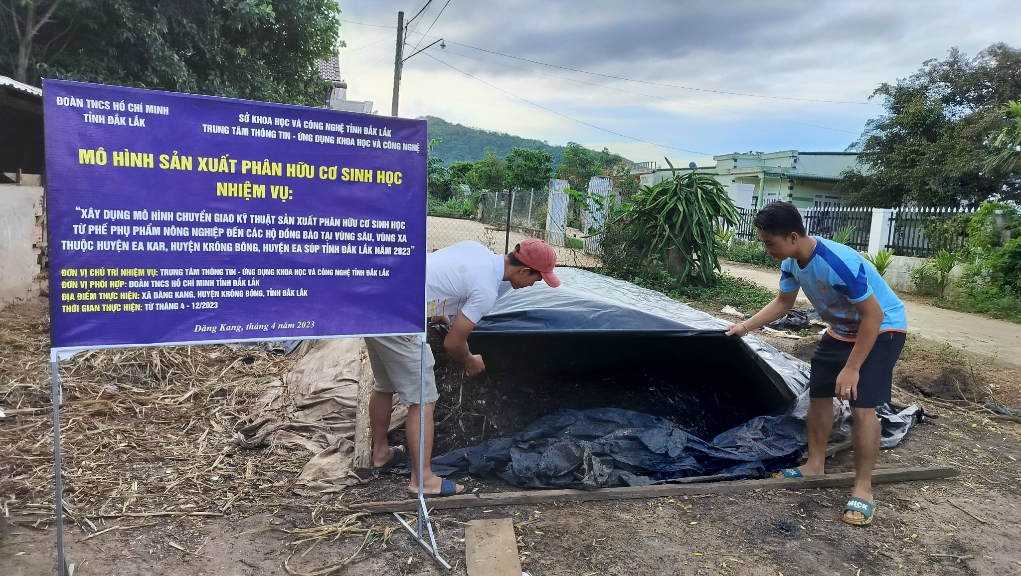 MÔ HÌNH SẢN XUẤT PHÂN HỮU CƠ SINH HỌC HUYỆN KRÔNG BÔNG